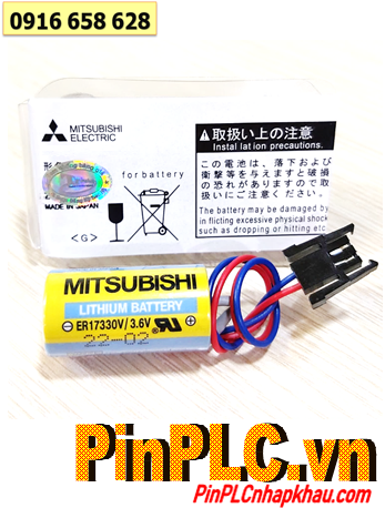 Mitsubishi ER17330V, Pin PLC Mitsubishi ER17330V lithium 3.6v 2/3A chính hãng /Xuất xứ NHẬT 